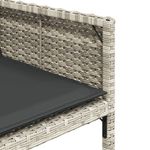 Casa si Gradina - Gradina si terasa - Mobilier exterior - Seturi mobila gradina - Set mobilier de gradina cu perne, 5 piese gri deschis poliratan - Infinity.ro