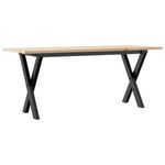 Casa si Gradina - Mobilier - Mese si birouri - Masute de cafea - Masa de cafea, cadru X, 110x40x45 cm, lemn masiv pin si fonta - Infinity.ro