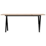 Casa si Gradina - Mobilier - Mese si birouri - Masute de cafea - Masa de cafea, cadru X, 110x40x45 cm, lemn masiv pin si fonta - Infinity.ro