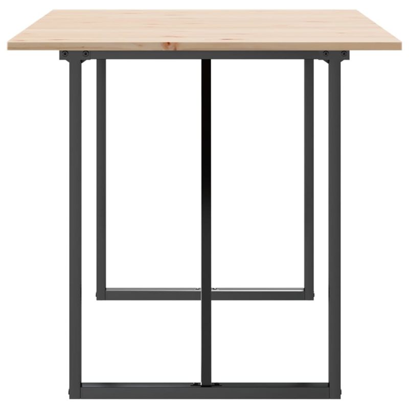 Casa si Gradina - Mobilier - Mese si birouri - Mese bucatarie si dining - Masa de bucatarie, cadru O, 160x80x75cm lemn masiv pin si fonta - Infinity.ro