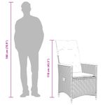 Casa si Gradina - Gradina si terasa - Mobilier exterior - Seturi mobila gradina - Set mobilier de gradina cu perne, 7 piese, negru, poliratan - Infinity.ro