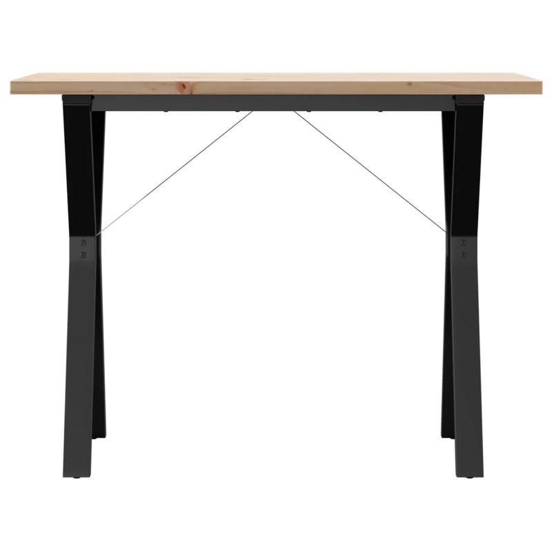Casa si Gradina - Mobilier - Mese si birouri - Mese bucatarie si dining - Masa bucatarie, cadru Y, 100x50x75,5 cm lemn masiv pin si fonta - Infinity.ro