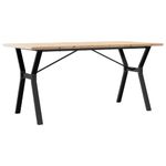 Casa si Gradina - Mobilier - Mese si birouri - Mese bucatarie si dining - Masa bucatarie, cadru Y, 160x80x75,5 cm lemn masiv pin si fonta - Infinity.ro