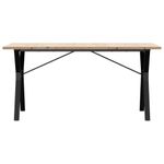 Casa si Gradina - Mobilier - Mese si birouri - Mese bucatarie si dining - Masa bucatarie, cadru Y, 160x80x75,5 cm lemn masiv pin si fonta - Infinity.ro