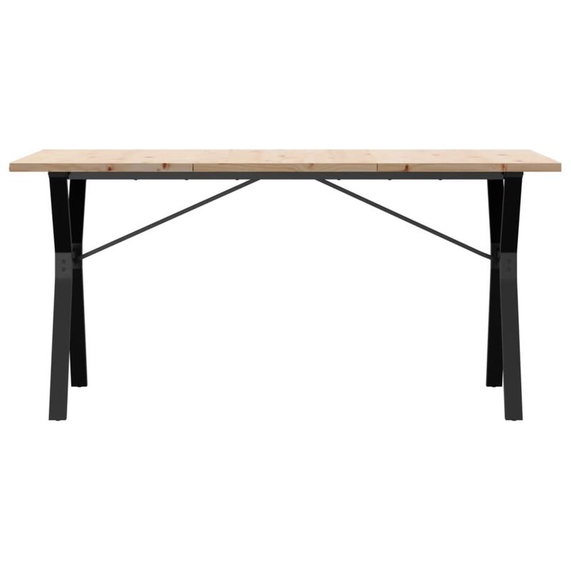 Casa si Gradina - Mobilier - Mese si birouri - Mese bucatarie si dining - Masa bucatarie, cadru Y, 160x80x75,5 cm lemn masiv pin si fonta - Infinity.ro