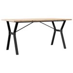 Casa si Gradina - Mobilier - Mese si birouri - Mese bucatarie si dining - Masa bucatarie, cadru Y, 160x80x75,5 cm lemn masiv pin si fonta - Infinity.ro