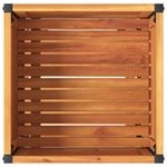 Casa si Gradina - Gradinarit si plante - Plante si ghivece - Ghivece si suporturi - Jardiniera de gradina cu raft 45x45x80cm lemn masiv acacia/otel - Infinity.ro