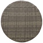 Casa si Gradina - Gradina si terasa - Mobilier exterior - Seturi mobila gradina - Set bistro de gradina cu perne, 3 piese, gri, poliratan - Infinity.ro