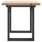 Casa si Gradina - Mobilier - Mese si birouri - Masute de cafea - Masa de cafea, cadru O, 90x40x45,5 cm, lemn masiv pin si fonta - Infinity.ro