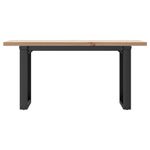 Casa si Gradina - Mobilier - Mese si birouri - Masute de cafea - Masa de cafea, cadru O, 100x50x45,5 cm, lemn masiv pin si fonta - Infinity.ro