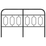 Casa si Gradina - Mobilier - Paturi si accesorii - Accesorii paturi - Tablie de pat metalica, negru, 140 cm - Infinity.ro