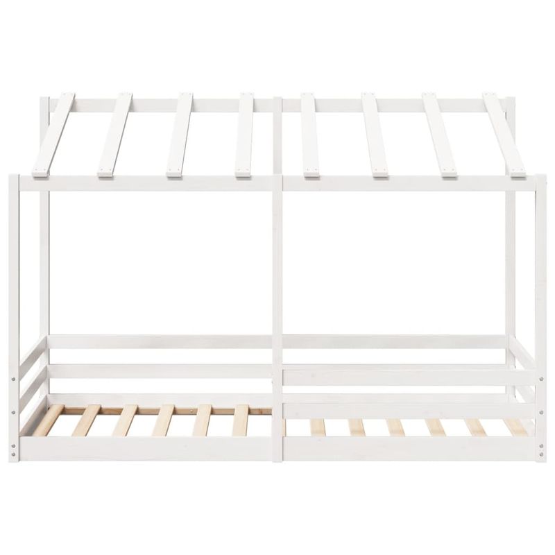 Casa si Gradina - Mobilier - Paturi si accesorii - Paturi - Acoperis pat de copii, alb, 100x200 cm, lemn masiv de pin - Infinity.ro