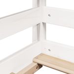 Casa si Gradina - Mobilier - Paturi si accesorii - Paturi - Acoperis pat de copii, alb, 100x200 cm, lemn masiv de pin - Infinity.ro