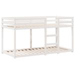 Casa si Gradina - Mobilier - Paturi si accesorii - Paturi - Pat supraetajat cu acoperis, alb, 90x190 cm, lemn masiv de pin - Infinity.ro