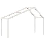 Casa si Gradina - Mobilier - Paturi si accesorii - Paturi - Pat supraetajat cu acoperis, alb, 90x190 cm, lemn masiv de pin - Infinity.ro