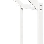Casa si Gradina - Mobilier - Paturi si accesorii - Paturi - Pat supraetajat cu acoperis, alb, 90x190 cm, lemn masiv de pin - Infinity.ro