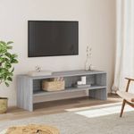 Casa si Gradina - Mobilier - Comode si corpuri - Comode - Dulap TV, gri sonoma, 120x40x40 cm, lemn prelucrat - Infinity.ro