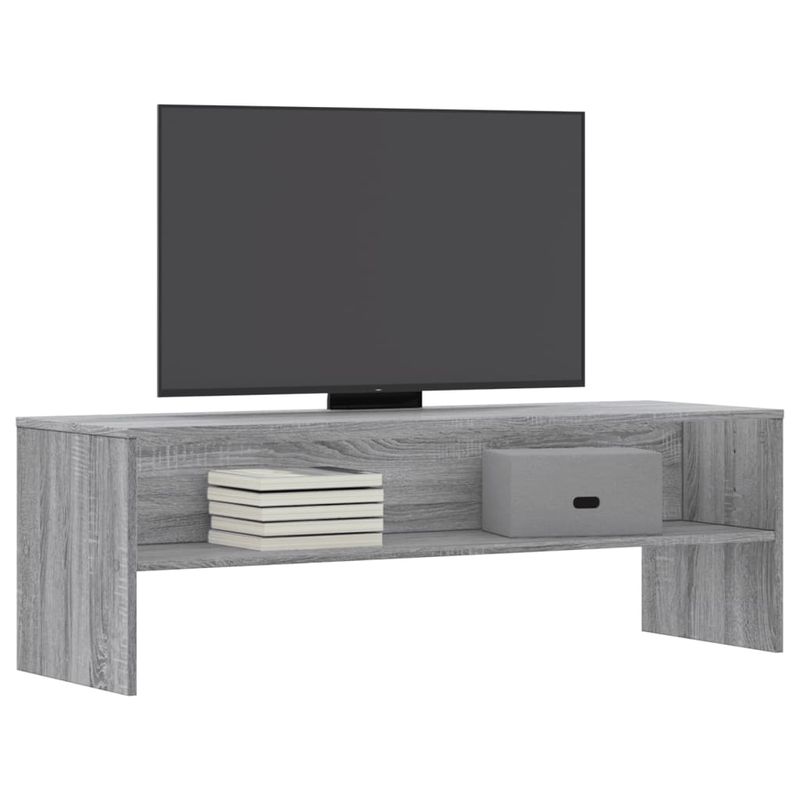 Casa si Gradina - Mobilier - Comode si corpuri - Comode - Dulap TV, gri sonoma, 120x40x40 cm, lemn prelucrat - Infinity.ro