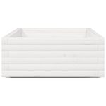 Casa si Gradina - Gradinarit si plante - Plante si ghivece - Ghivece si suporturi - Jardiniera de gradina, alb, 110x60x26,5 cm, lemn masiv de pin - Infinity.ro