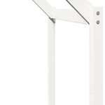 Casa si Gradina - Mobilier - Paturi si accesorii - Paturi - Pat inalt cu acoperis, alb, 75x190 cm, lemn masiv de pin - Infinity.ro