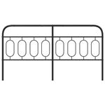 Casa si Gradina - Mobilier - Paturi si accesorii - Accesorii paturi - Tablie de pat metalica, negru, 160 cm - Infinity.ro