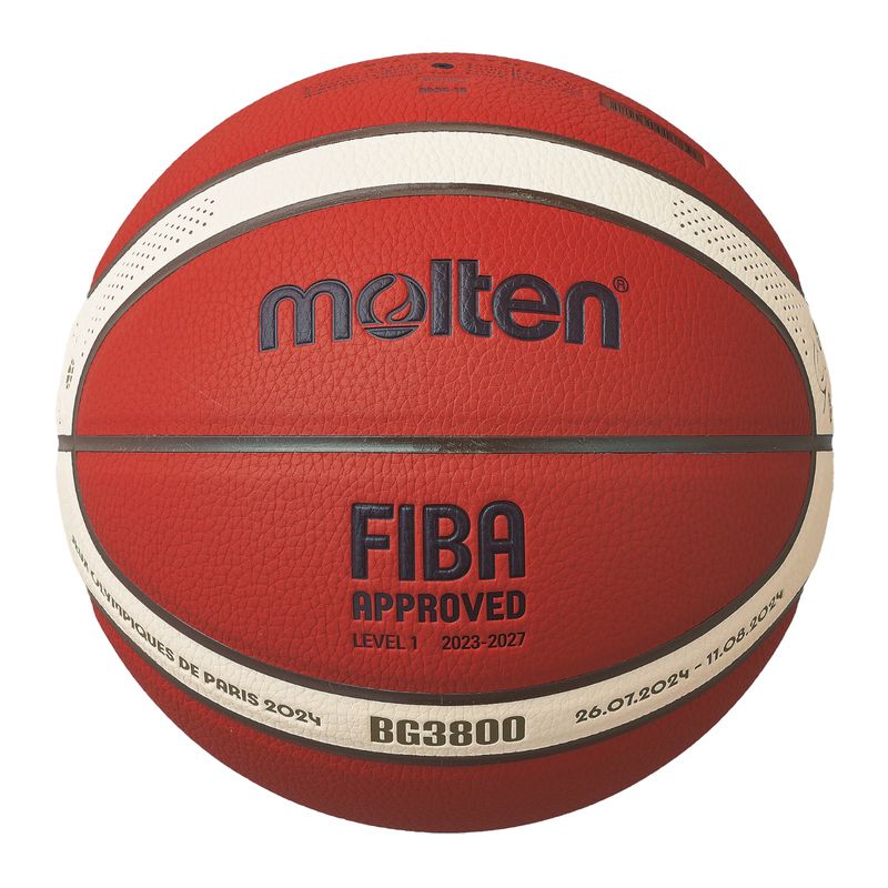 Sport si Outdoor - Sporturi de echipa - Baschet - Mingi de baschet - Minge baschet Molten B7G3800 design JO Paris, aprobata FIBA, marime 7 - Infinity.ro