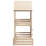 Casa si Gradina - Mobilier - Paturi si accesorii - Paturi - Pat supraetajat cu acoperis, alb, 80x200 cm, lemn masiv de pin - Infinity.ro