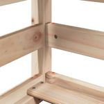 Casa si Gradina - Mobilier - Paturi si accesorii - Paturi - Pat supraetajat cu acoperis, alb, 80x200 cm, lemn masiv de pin - Infinity.ro
