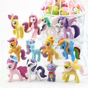 Set 12 figurine ponei, 40 cm, multicolor, 3 ani +