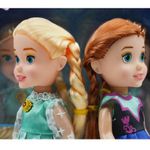 Jucarii, Copii si Bebe - Jucarii si jocuri - Papusi si accesorii - Papusi - Set 2 papusi Ana, Elsa SI Olaf, 15 cm, 3 ani +, multicolor - Infinity.ro