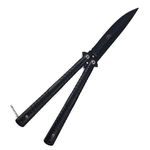 Sport si Outdoor - Camping - Cutite, bricege si accesorii - Cutite si bricege - Cutit fluture butterfly, sageti, 25 cm, negru - Infinity.ro