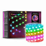 Casa si Gradina - Decoratiuni - Decoratiuni de sezon - Instalatie LED RGB, WIFI, control TUYA/SMART LIFE, compatibil ALEXA/GOOGLE HOME, interior/exterior, protectie IP67, timer ON/OFF, 16 milioane culori, multiple moduri de iluminare personalizabile, 20 m - Infinity.ro