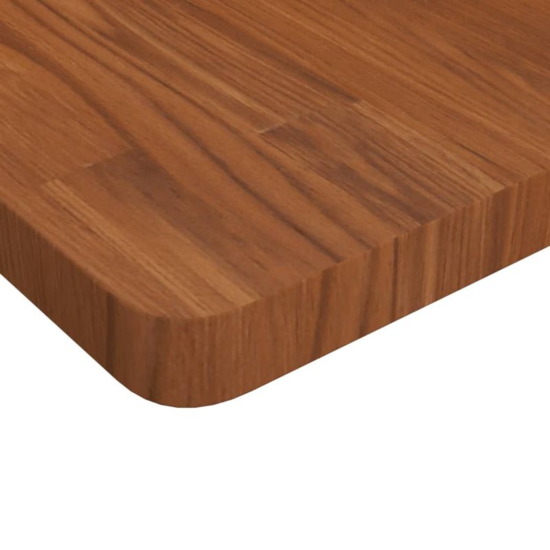 Casa si Gradina - Mobilier - Feronerie si accesorii mobila - Blat de masa patrat maro inchis 70x70x4 cm lemn stejar tratat - Infinity.ro
