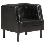 Casa si Gradina - Mobilier - Scaune si fotolii - Fotolii - Fotoliu, negru, piele naturala - Infinity.ro