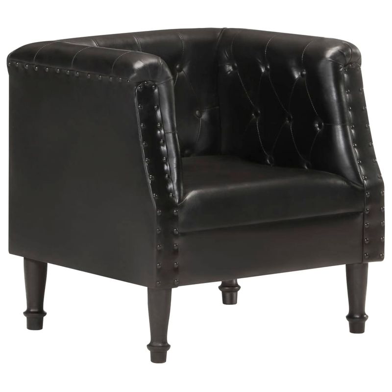 Casa si Gradina - Mobilier - Scaune si fotolii - Fotolii - Fotoliu, negru, piele naturala - Infinity.ro