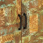 Casa si Gradina - Mobilier - Mese si birouri - Masute de cafea - Dulap sculptata manual, 55x30x75 cm, lemn masiv recuperat - Infinity.ro