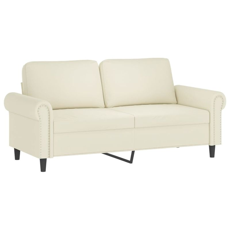 Casa si Gradina - Mobilier - Seturi de mobilier - Seturi living - Set de canapele cu perne, 3 piese, crem, catifea - Infinity.ro