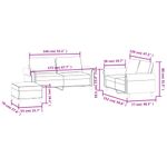 Casa si Gradina - Mobilier - Seturi de mobilier - Seturi living - Set de canapele cu perne, 3 piese, crem, catifea - Infinity.ro