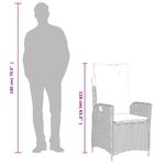 Casa si Gradina - Gradina si terasa - Mobilier exterior - Seturi mobila gradina - Set mobilier de gradina cu perne, 7 piese, negru, poliratan - Infinity.ro