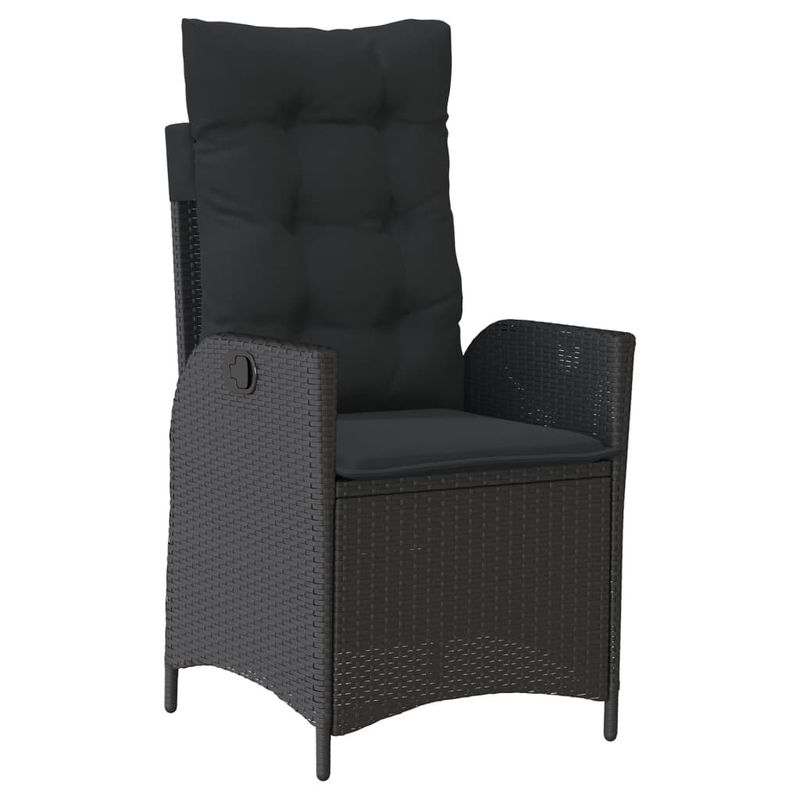 Casa si Gradina - Gradina si terasa - Mobilier exterior - Seturi mobila gradina - Set mobilier de gradina cu perne, 5 piese, negru, poliratan - Infinity.ro
