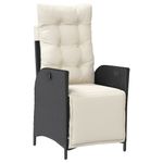 Casa si Gradina - Gradina si terasa - Mobilier exterior - Seturi mobila gradina - Set mobilier de gradina cu perne, 5 piese, negru, poliratan - Infinity.ro
