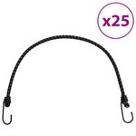 Sport si Outdoor/Camping/Accesorii corturi - Corzi elastice cu benzi reflectorizante/carlige 25 buc. 59 cm - Infinity.ro