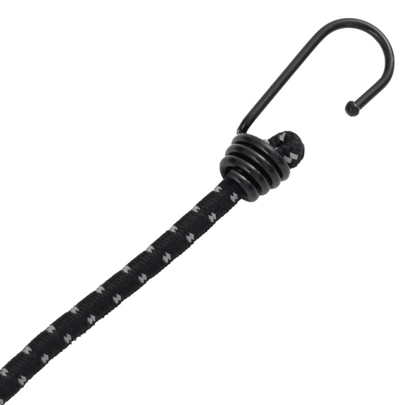 Sport si Outdoor/Camping/Accesorii corturi - Corzi elastice cu benzi reflectorizante/carlige 25 buc. 59 cm - Infinity.ro