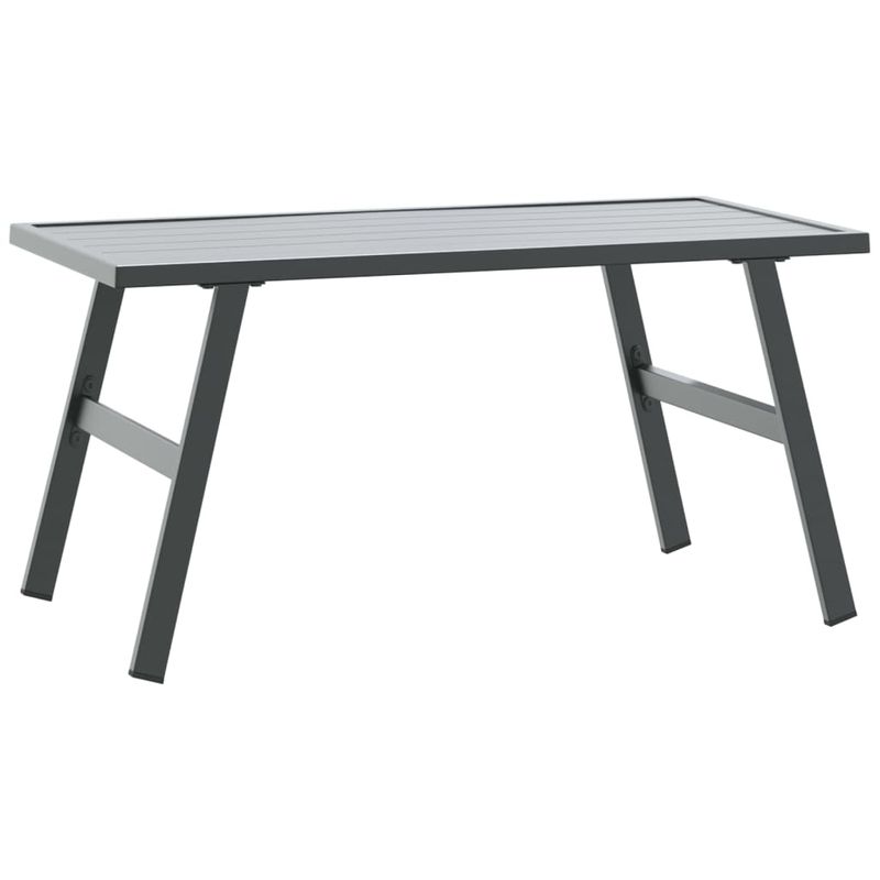Casa si Gradina - Gradina si terasa - Mobilier exterior - Bancute de gradina - Banci de gradina cu perne 4 buc negru otel vopsit electrostatic - Infinity.ro