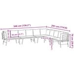 Casa si Gradina - Gradina si terasa - Mobilier exterior - Bancute de gradina - Banci de gradina cu perne 4 buc negru otel vopsit electrostatic - Infinity.ro