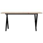 Casa si Gradina - Mobilier - Mese si birouri - Masute de cafea - Masa de cafea, cadru X, 90x40x45 cm, lemn masiv pin si fonta - Infinity.ro