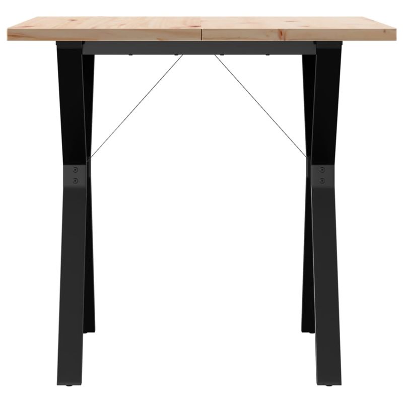 Casa si Gradina - Mobilier - Mese si birouri - Mese bucatarie si dining - Masa bucatarie, cadru Y, 80x80x75,5 cm lemn masiv pin si fonta - Infinity.ro