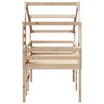 Casa si Gradina - Mobilier - Paturi si accesorii - Paturi - Pat inalt cu acoperis, 80x200 cm, lemn masiv de pin - Infinity.ro