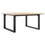 Casa si Gradina - Mobilier - Mese si birouri - Masute de cafea - Masa de cafea, cadru O, 90x90x45 cm, lemn masiv pin si fonta - Infinity.ro