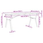 Casa si Gradina - Mobilier - Mese si birouri - Mese bucatarie si dining - Masa bucatarie, cadru Y, 180x90x75,5 cm lemn masiv pin si fonta - Infinity.ro